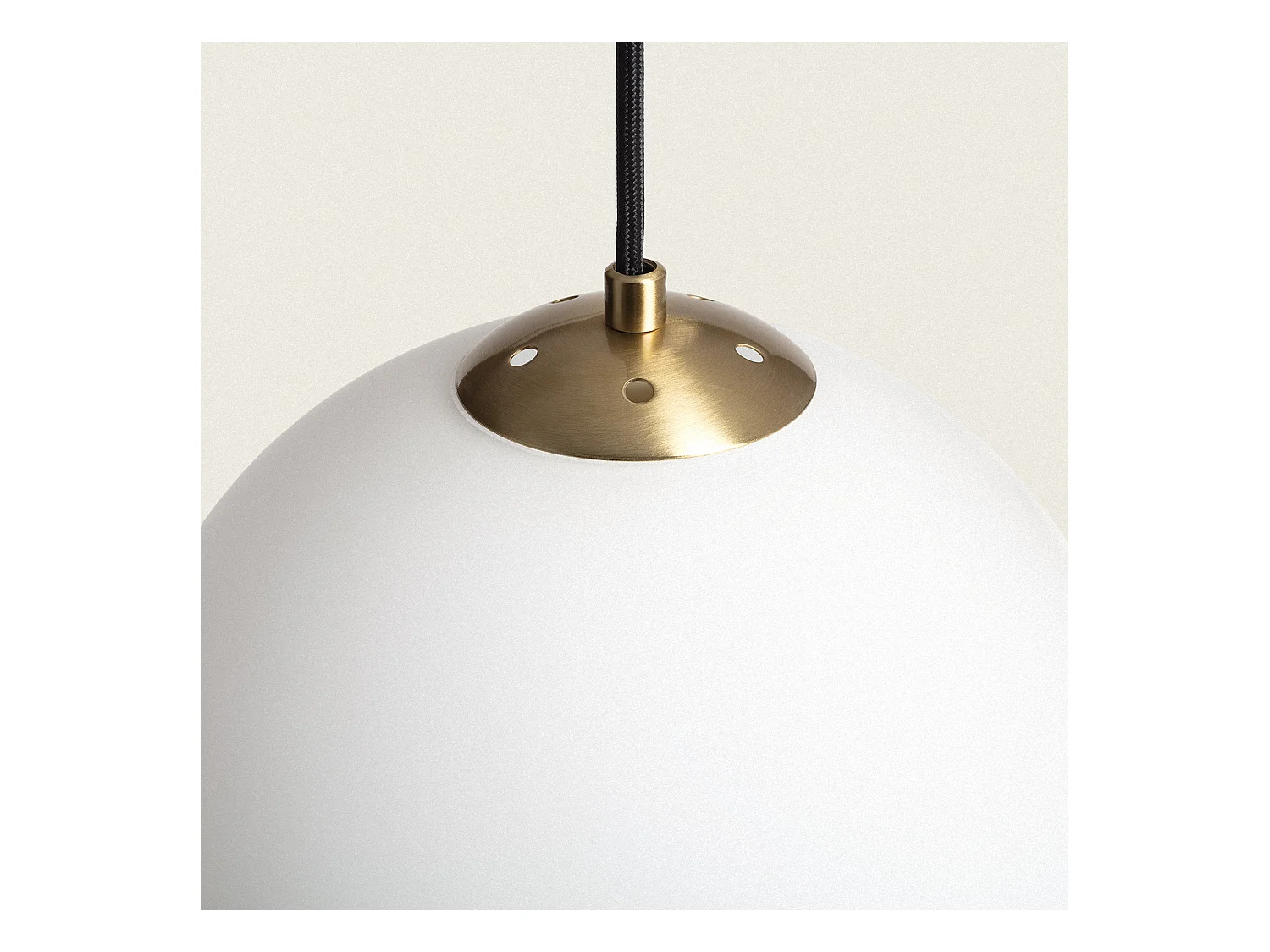 Lampada Sospensione Metallo e Vetro Moonlight Brass Oro