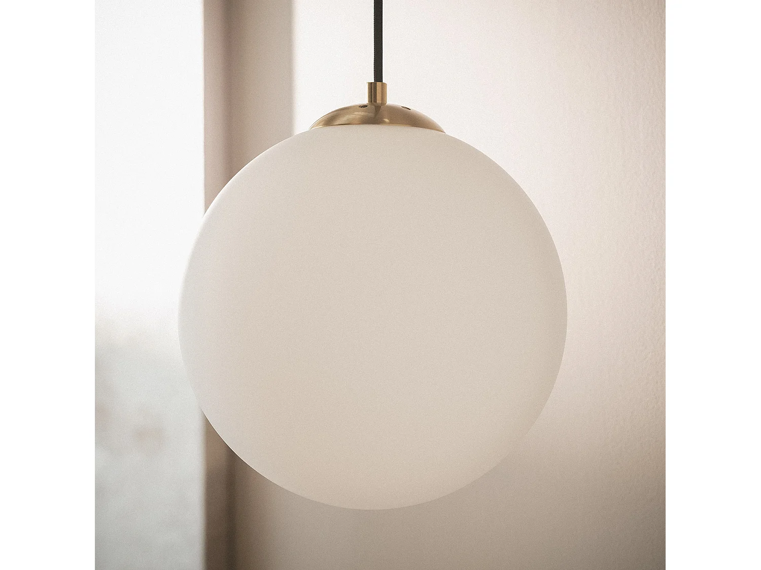 Suspension Métal et Verre Moonlight Brass Doré