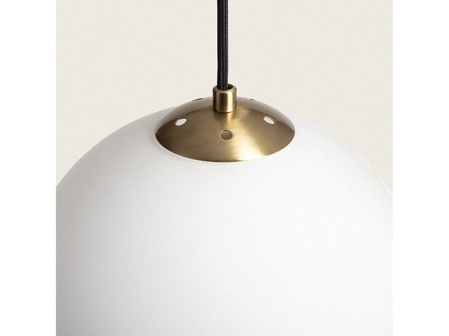 Lámpara Colgante Metal y Cristal Moonlight Brass Dorado