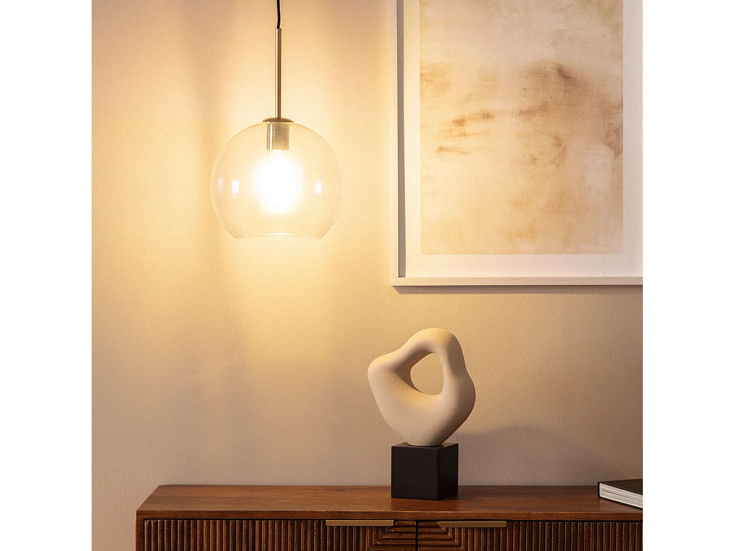 Lampada a Sospensione Vetro Ona Trasparente