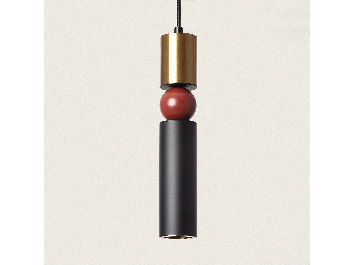 Lampada a Sospensione Metallo Luyo Rosso