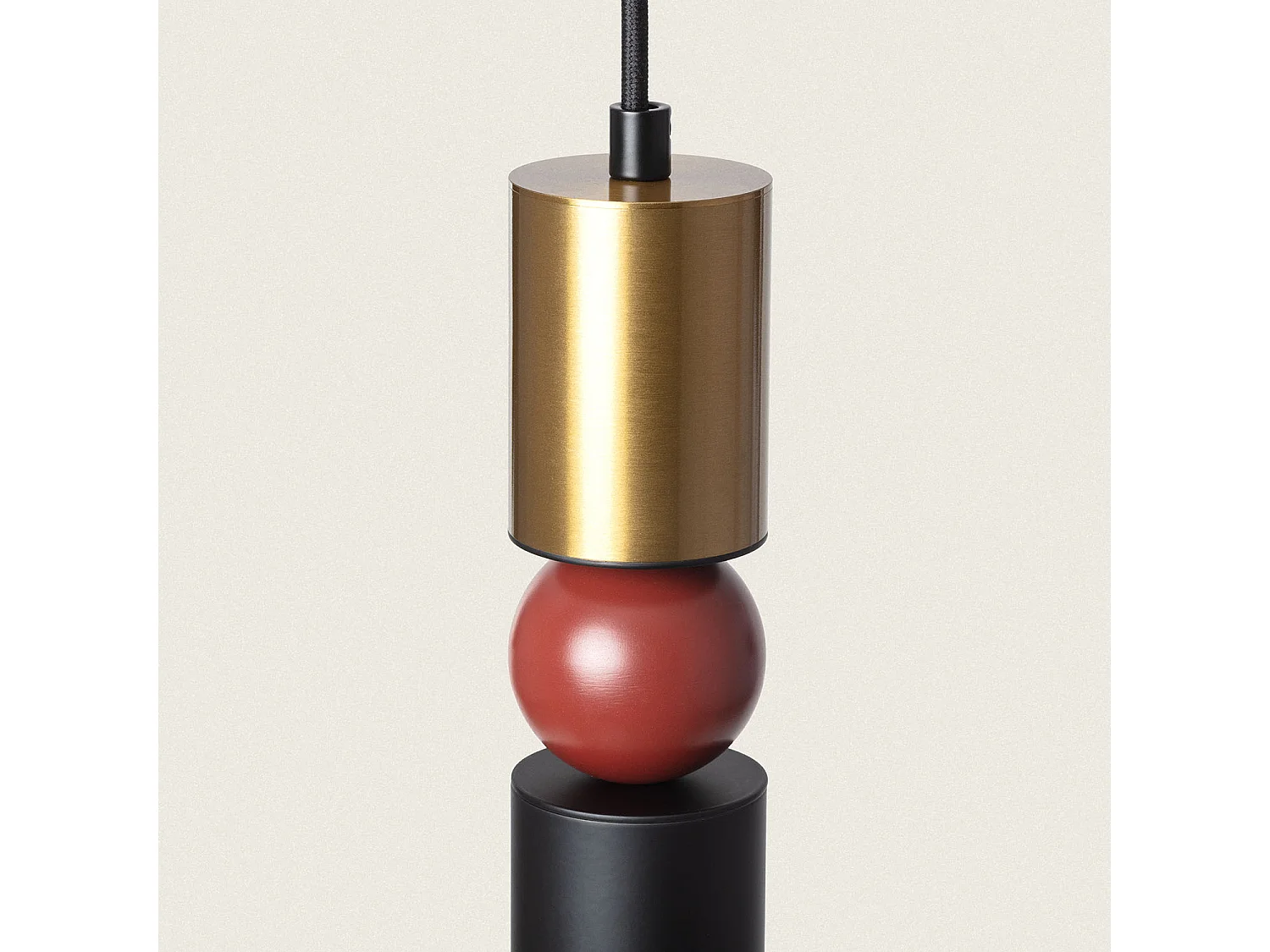 Lampada a Sospensione Metallo Luyo Rosso