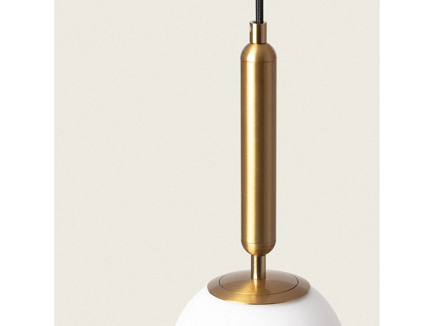 Lampada a Sospensione Metallo e Vetro Oto Oro