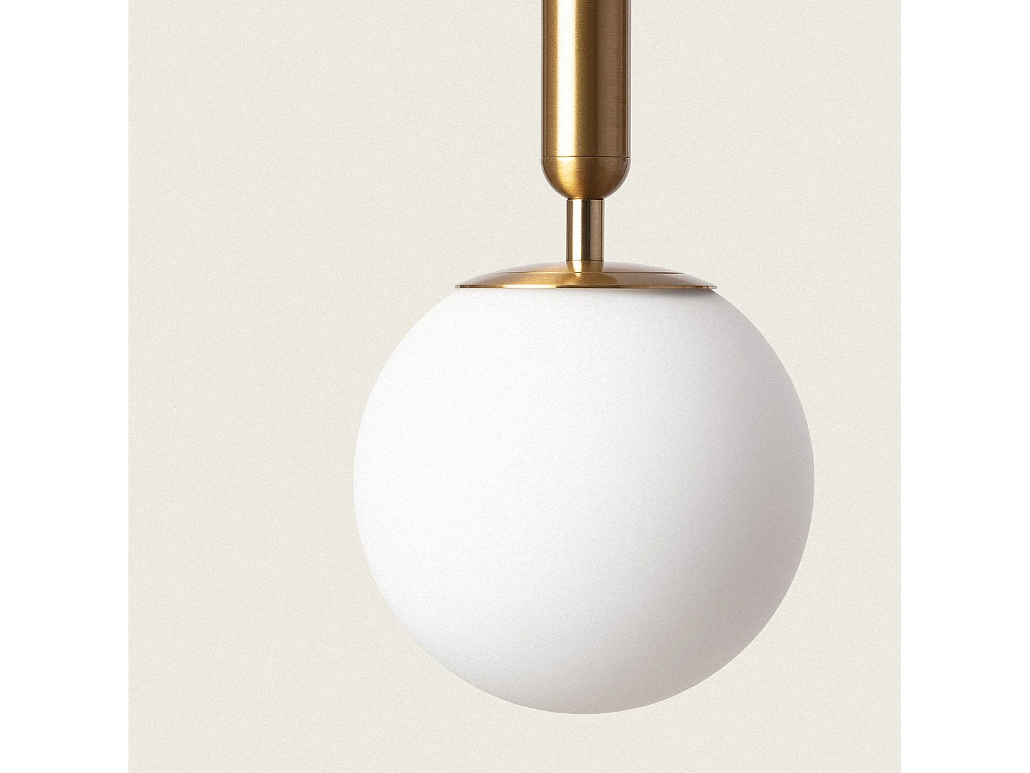 Suspension Métal et Verre Oto Doré