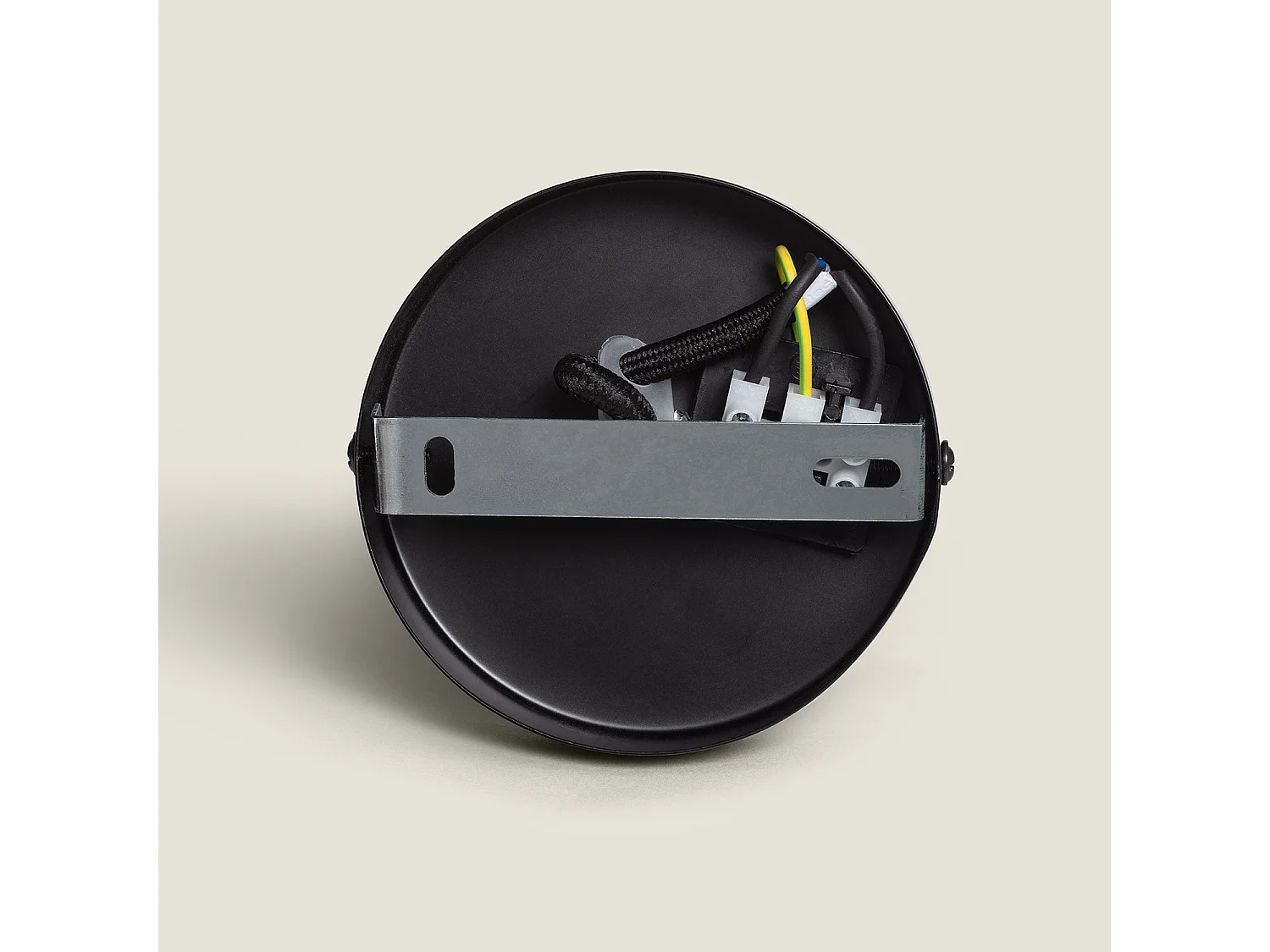 Suspension Métal Penny Noir