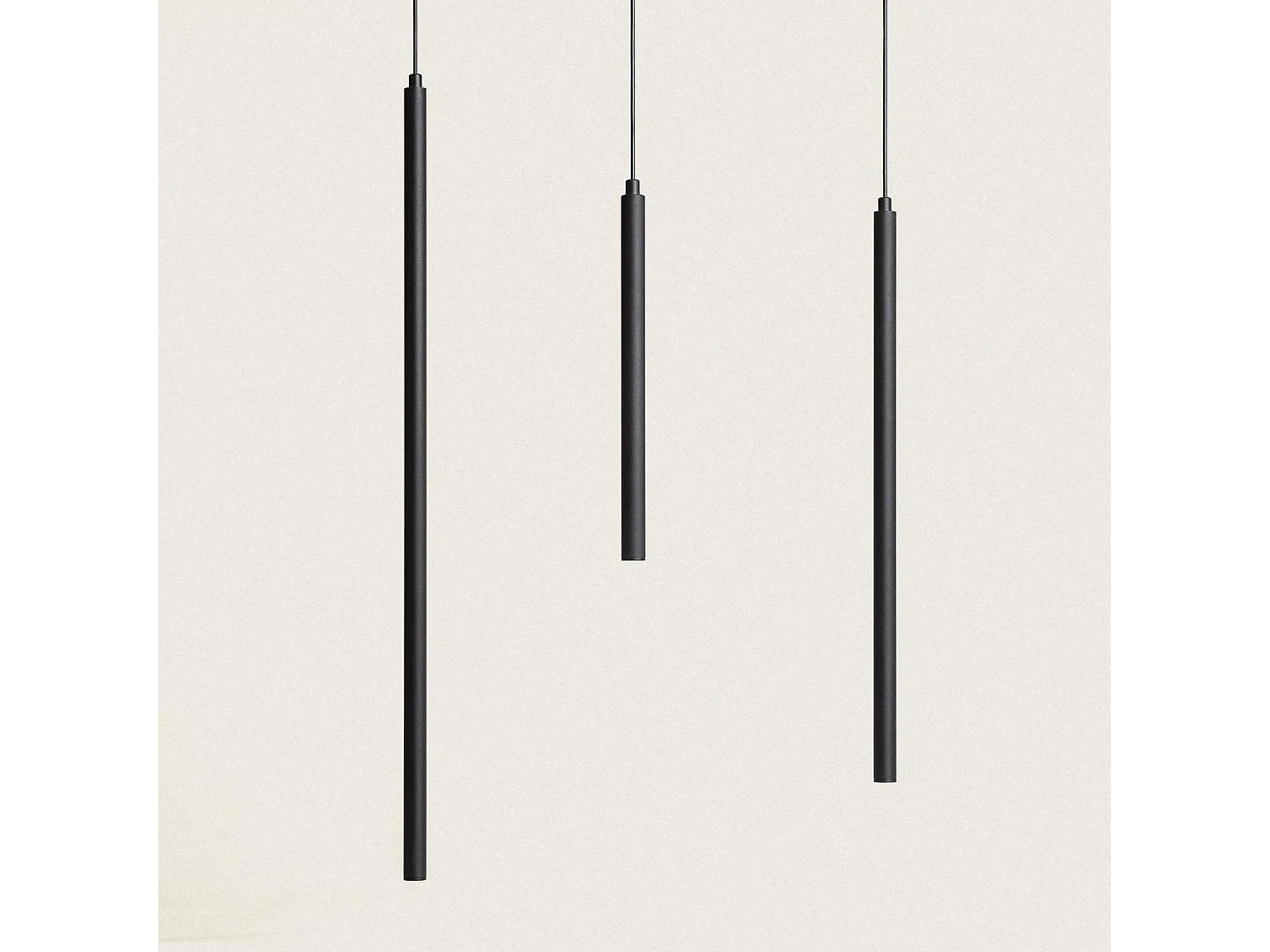 Lampada a Sospensione LED 3W Alluminio Evory L Nero