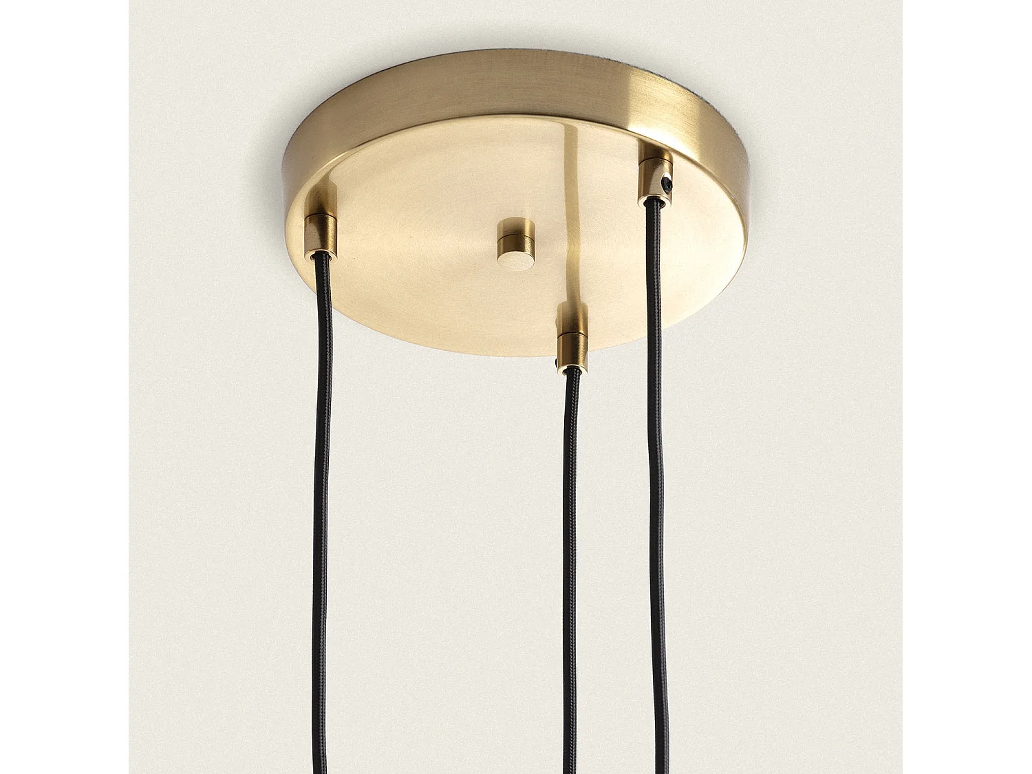 Suspension Métal et Verre 3  Spots Blas Multicolore