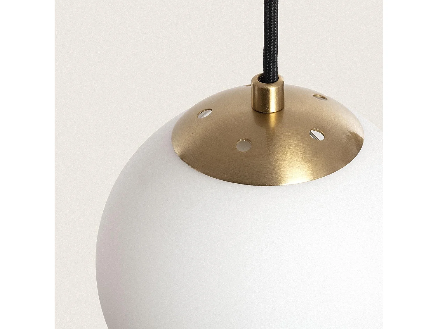 Lámpara Colgante Metal y Cristal Moonlight Brass 3 Focos Dorado