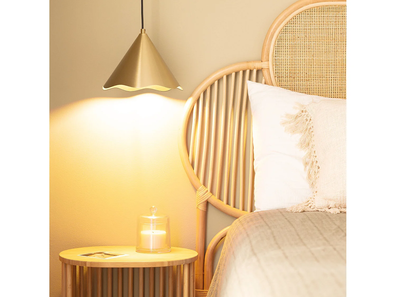 Suspension Métal Blair Doré