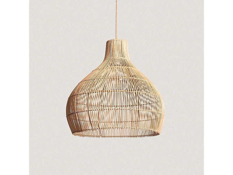 Lampada a Sospensione Rattan Kaikura-M ILUZZIA Tessuto Naturale