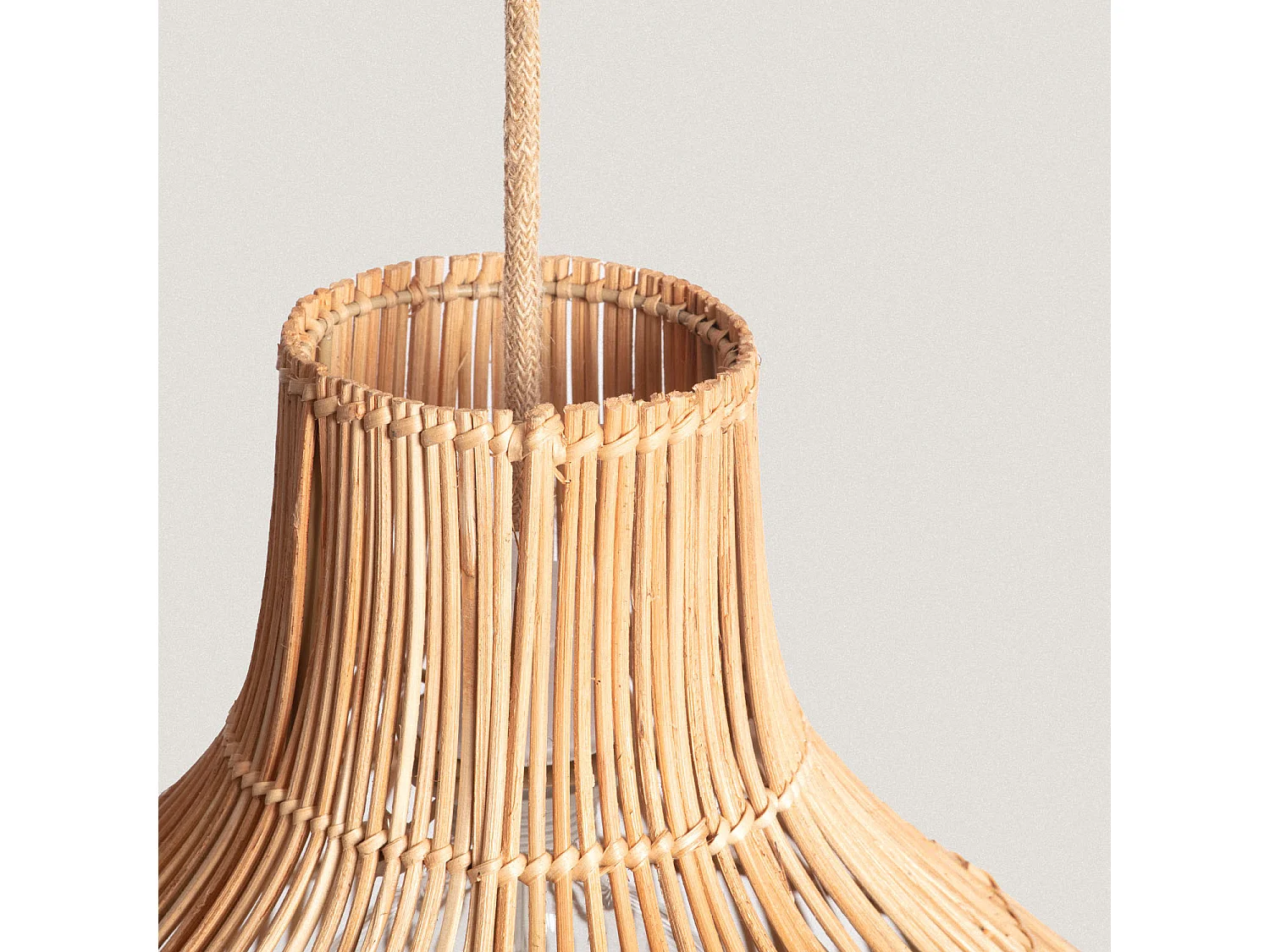 Lampada a Sospensione Rattan Kaikura-M ILUZZIA Tessuto Naturale