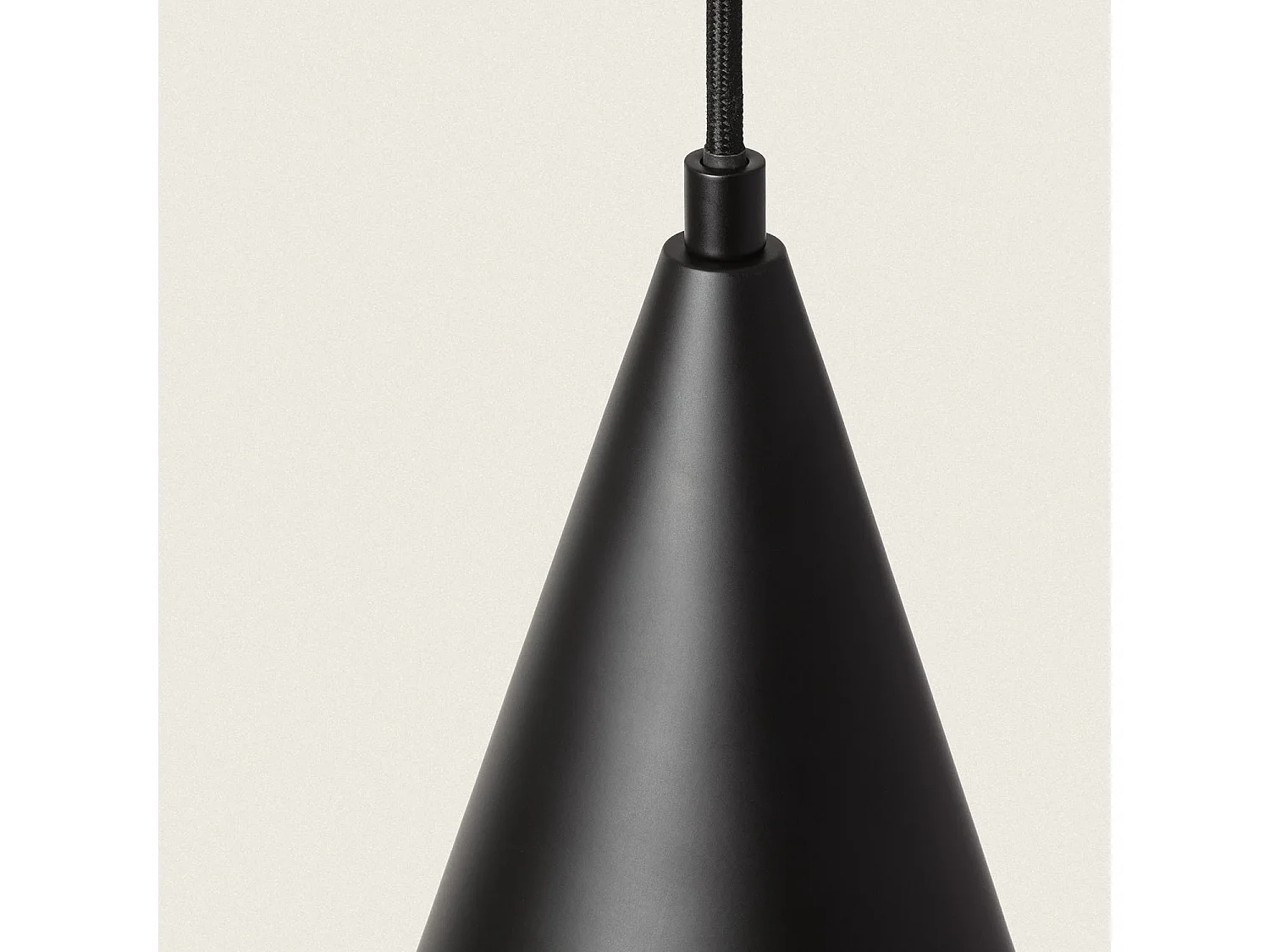 Suspension Métal et Verre Tenul  Noir mat