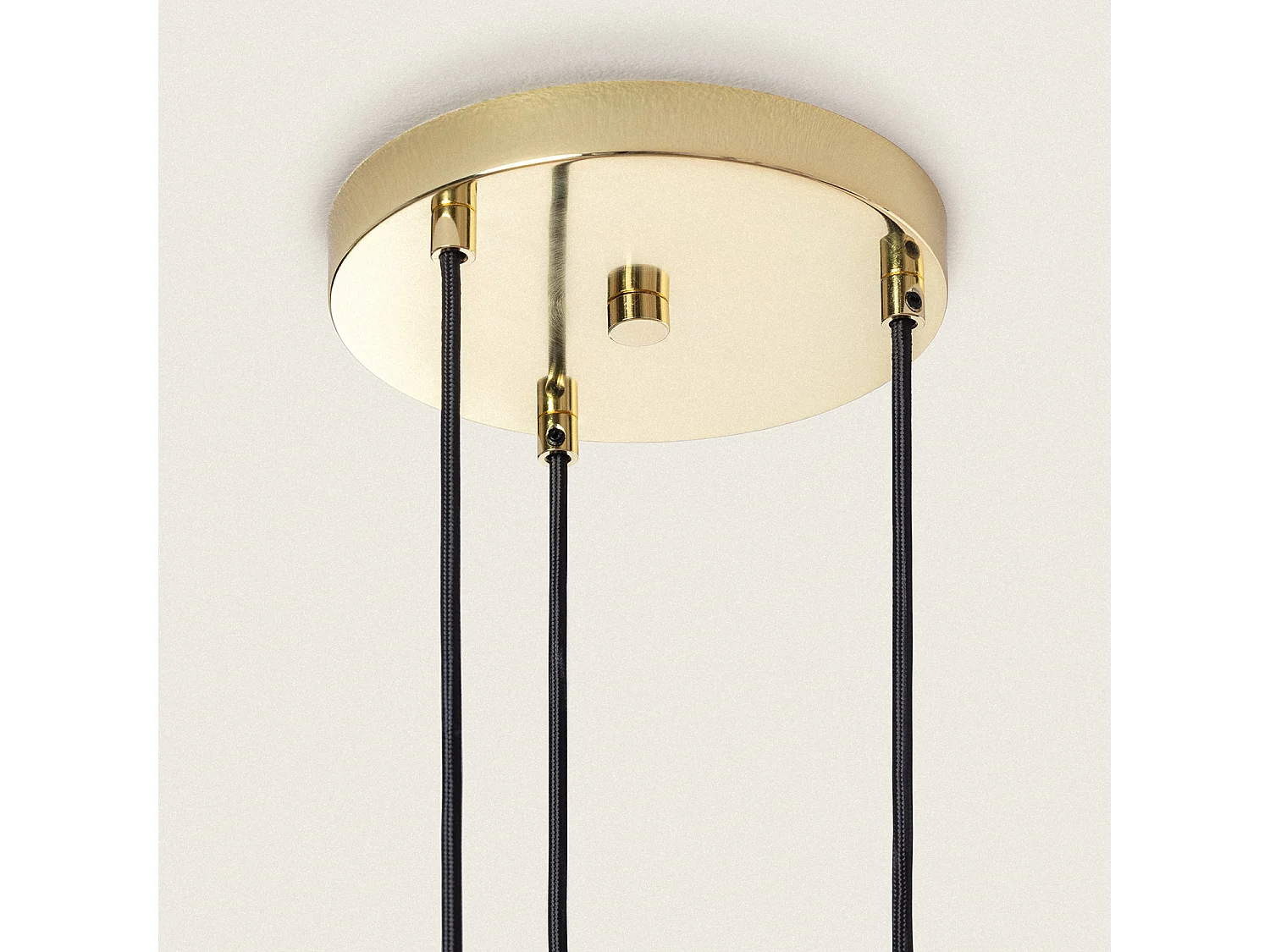 Suspension Métal et Verre Tri Baudelaire  Vert