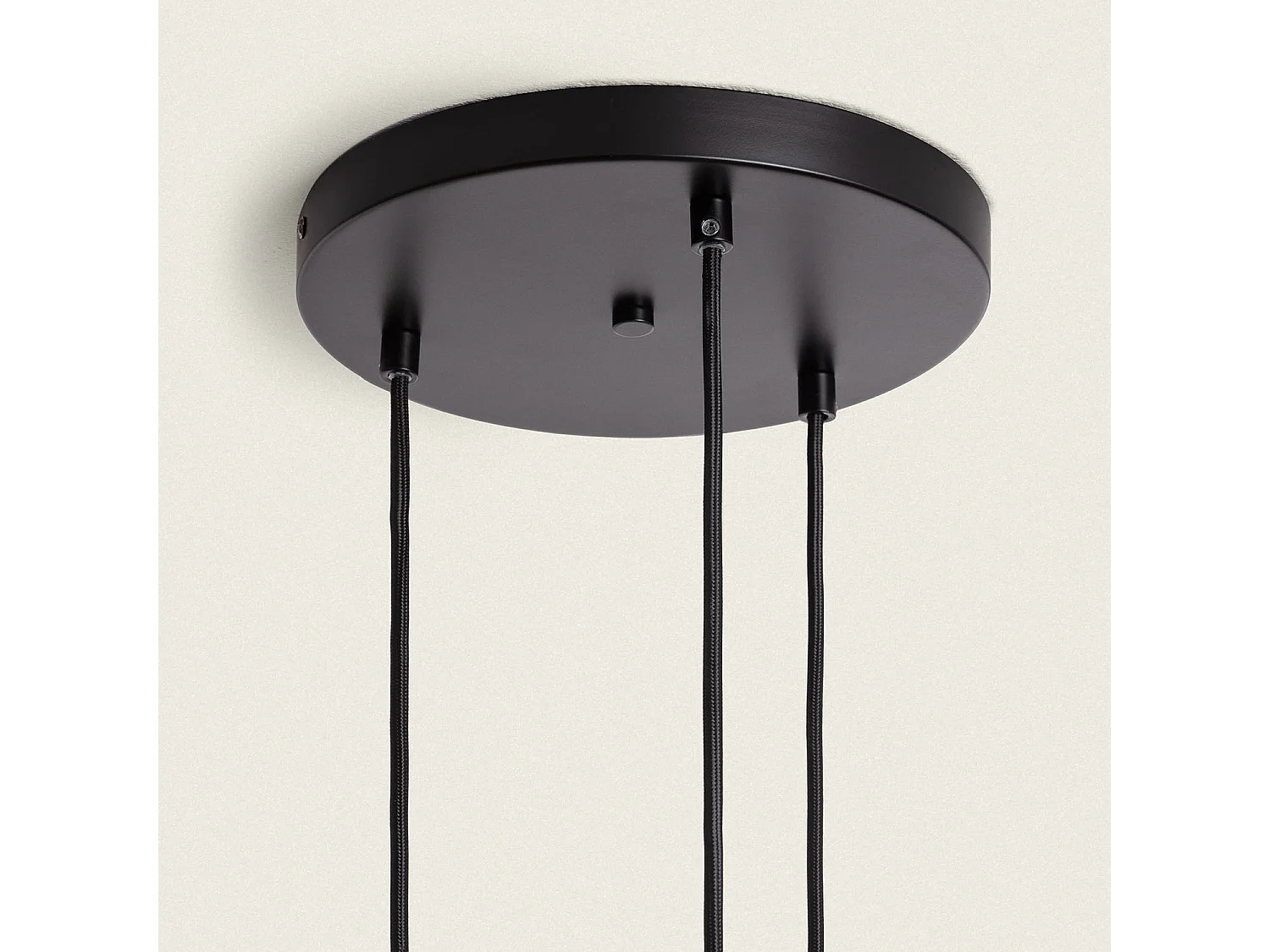 Suspension Métal Cascade 3 Spots  Noir