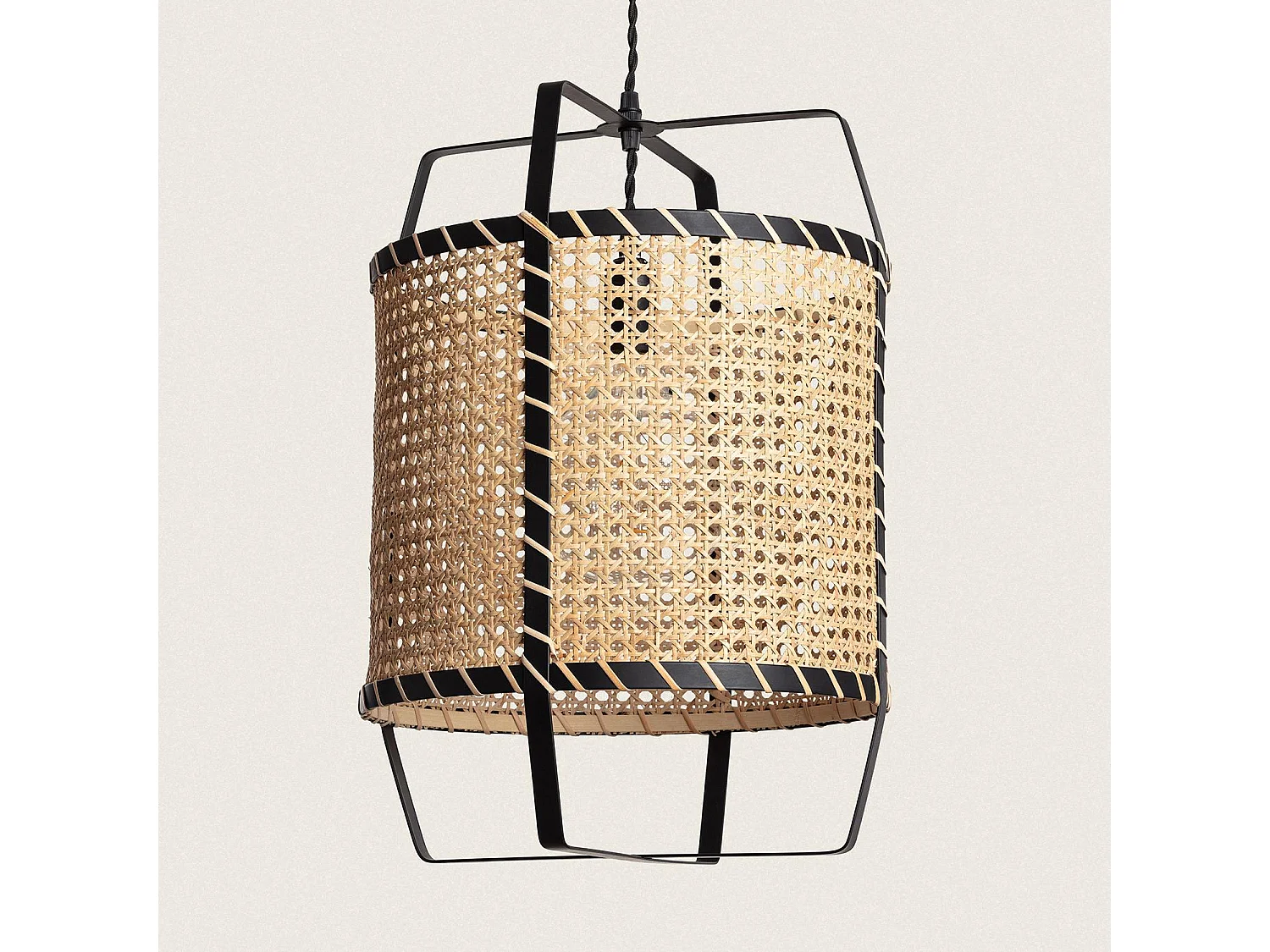 Suspension Rotin Baco  Naturel