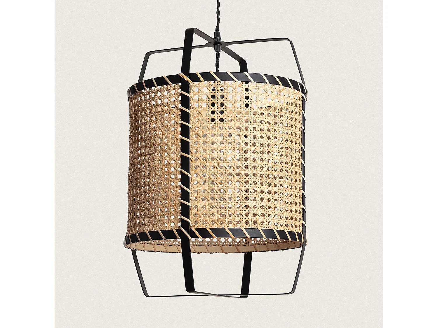 Suspension Rotin Baco  Naturel