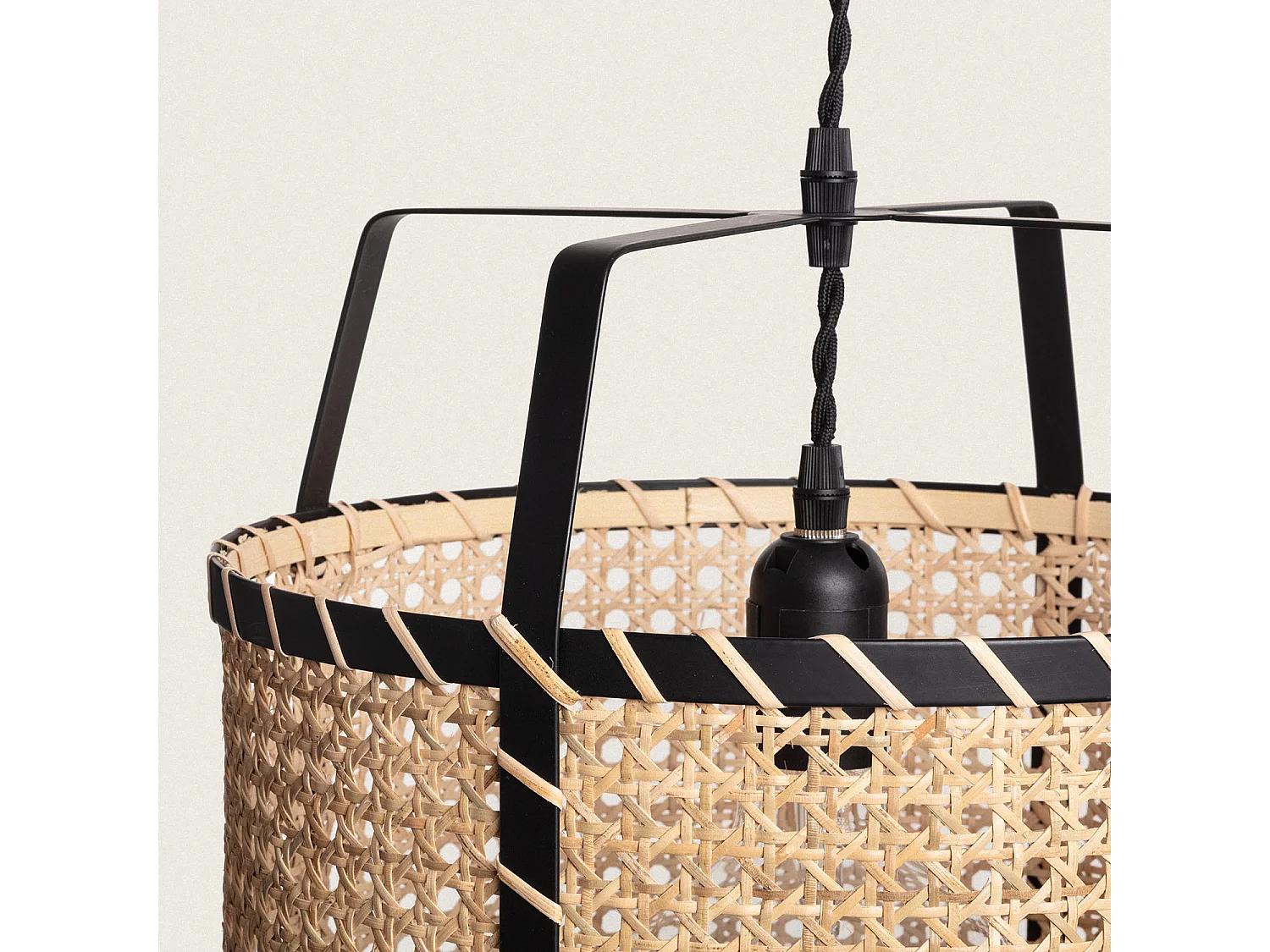 Suspension Rotin Baco  Naturel