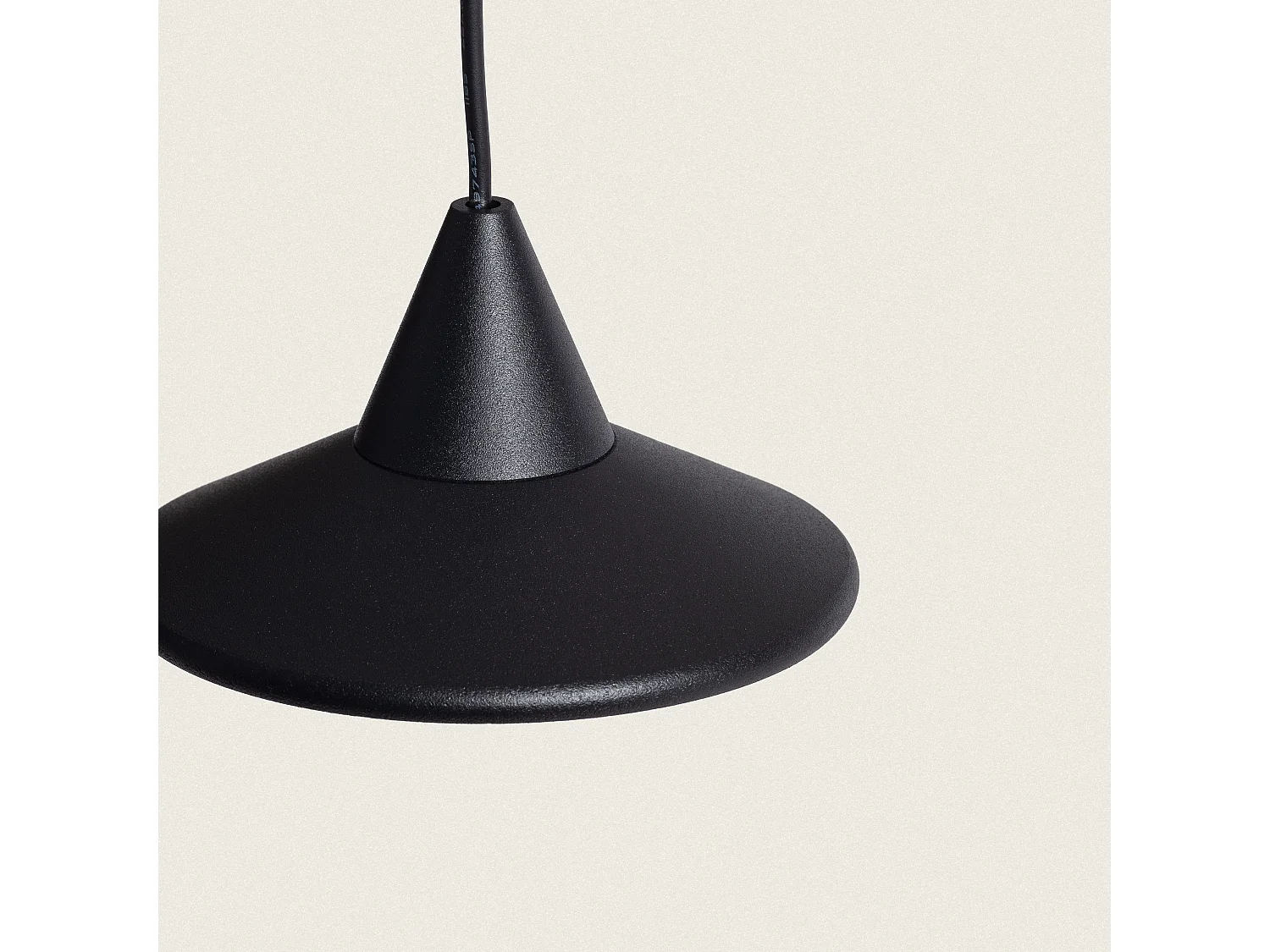 Lampada a Sospensione LED 6W Alluminio Edsel Nero