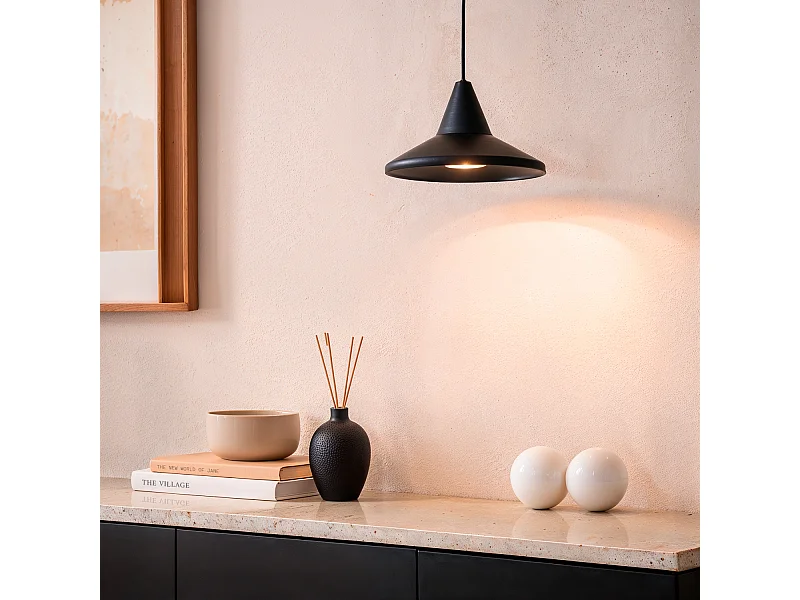 Suspension LED Aluminium Edsel 6W Noir