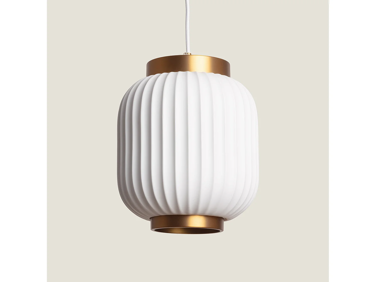 Lámpara Colgante de Porcelana Irazu Jeko Blanco