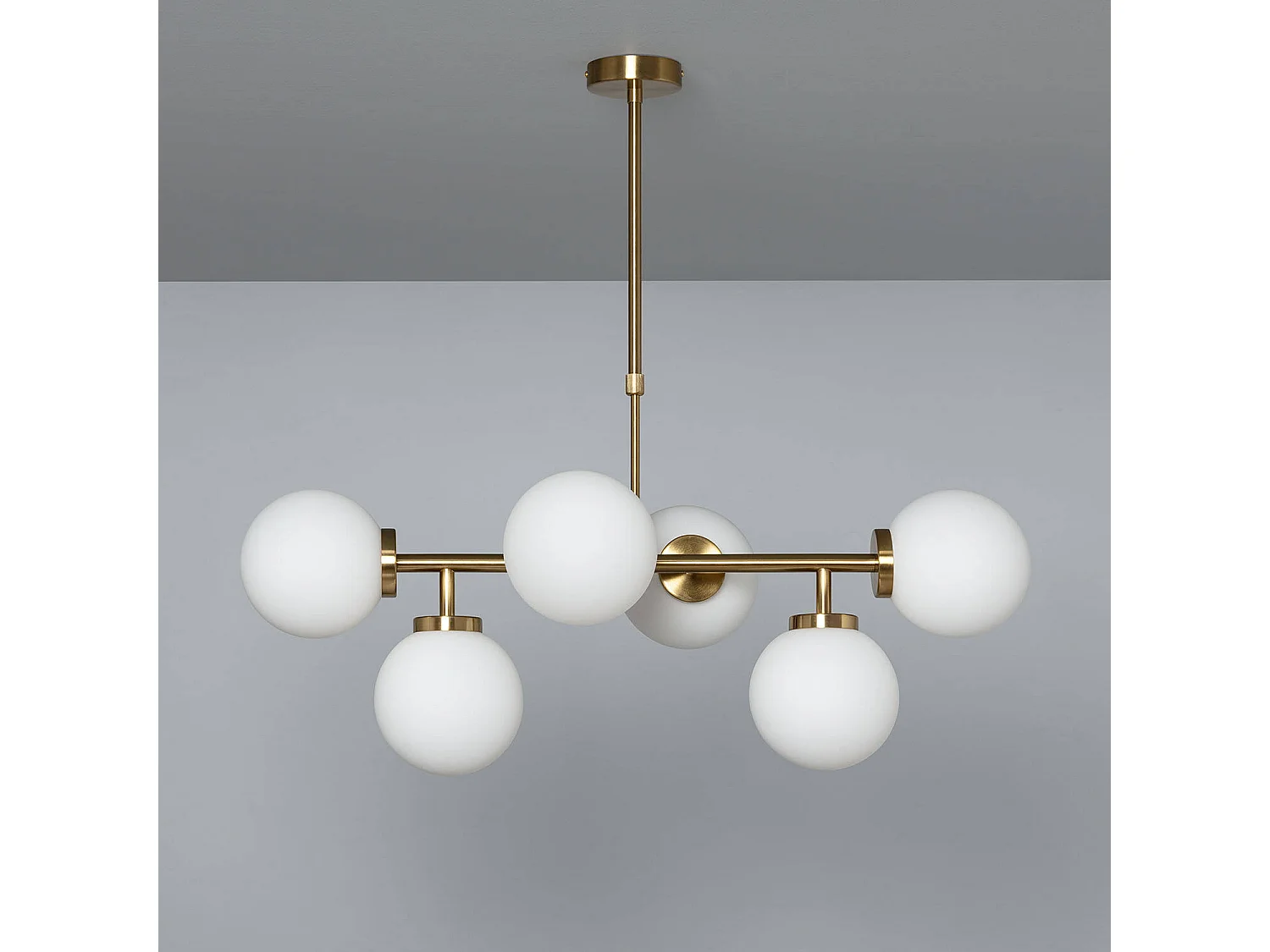 Suspension Métal et Verre Lautrec Doré