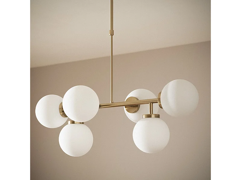 Suspension Métal et Verre Lautrec Doré