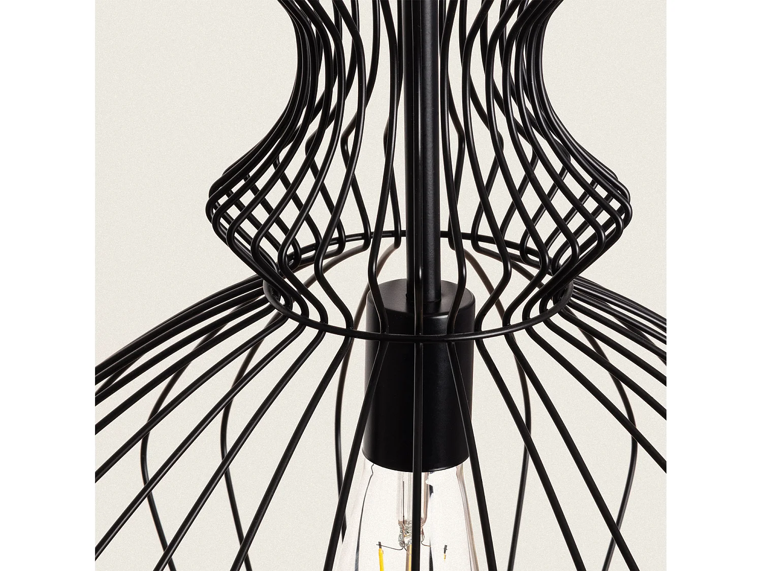 Lámpara Colgante Metal Kelsie II Negro