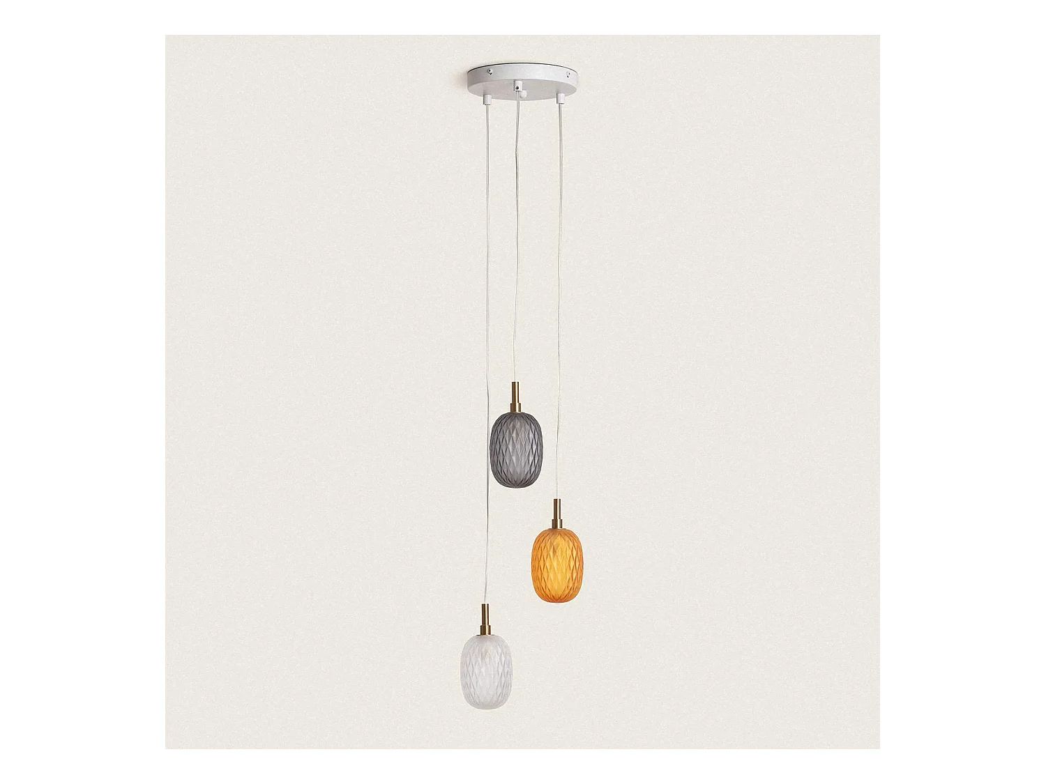 Suspension Verre Shalim Multicolore