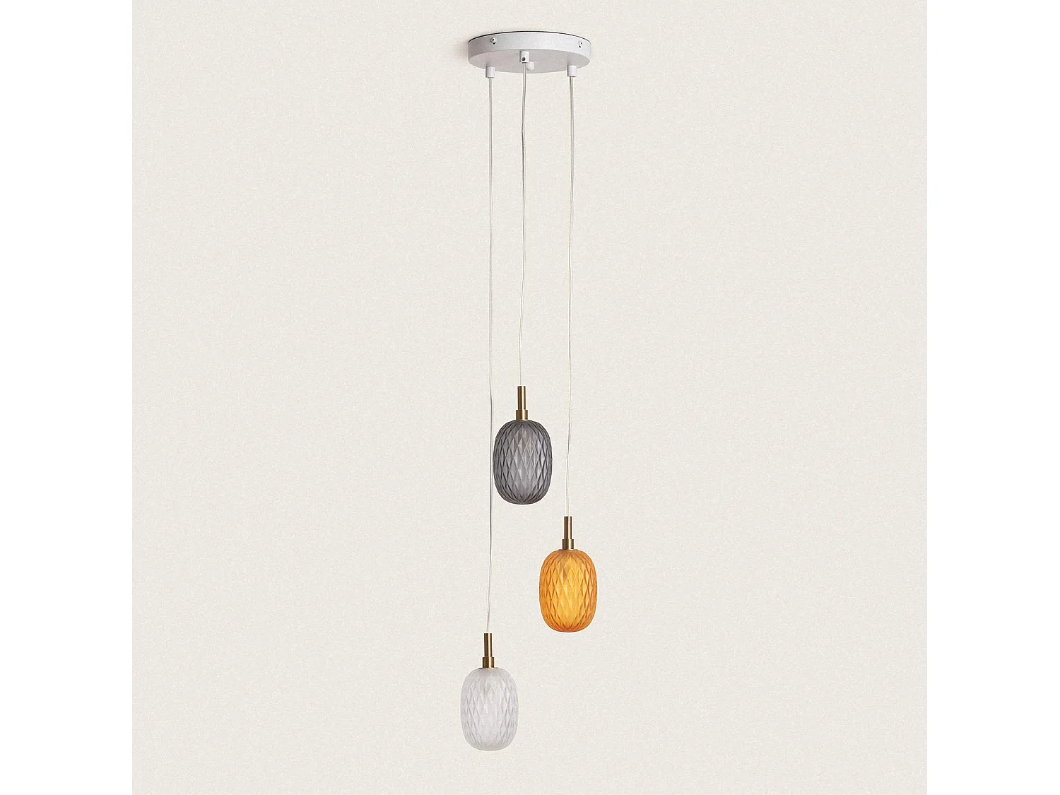 Suspension Verre Shalim Multicolore