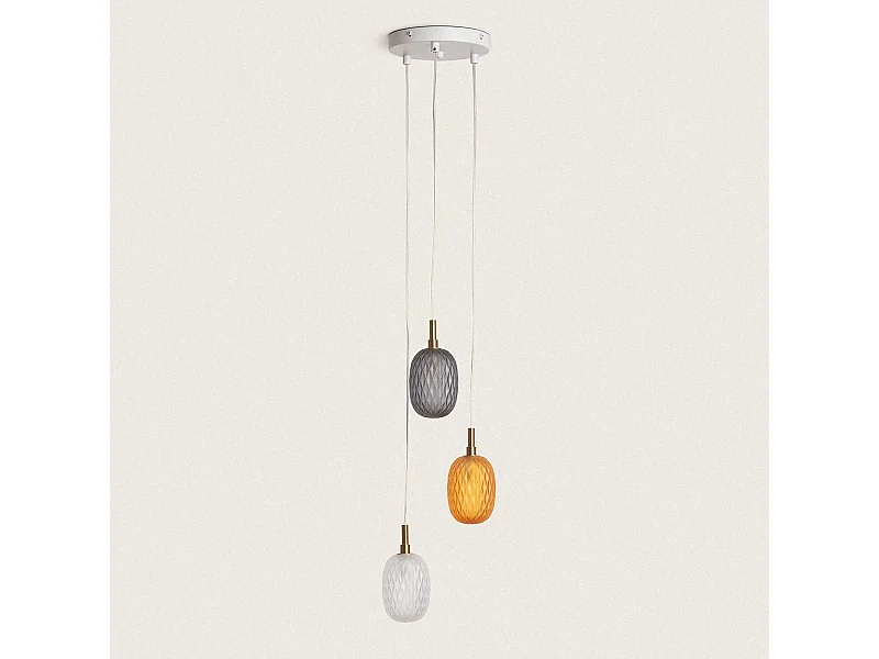 Suspension Verre Shalim Multicolore