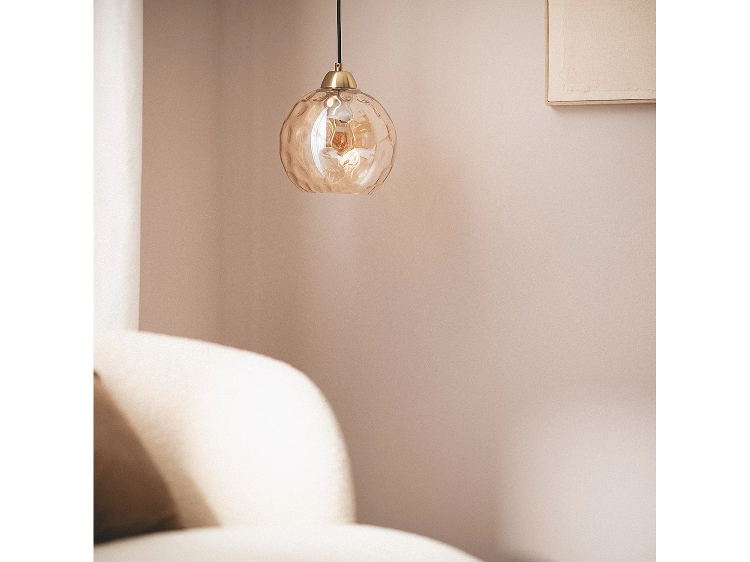 Suspension Crystal Cornelio Ambre