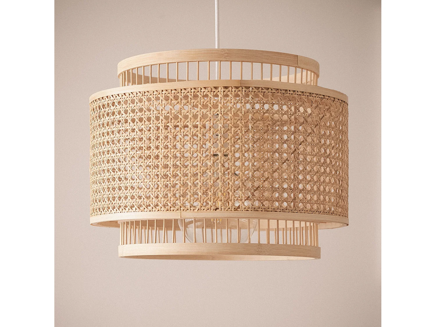 Suspension Bambou Bangkal Naturel