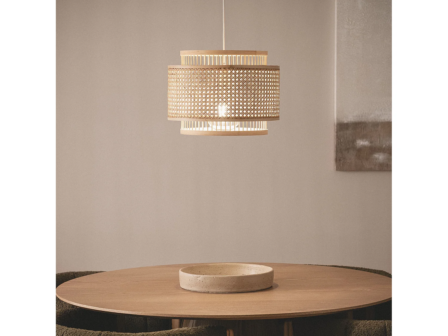 Suspension Bambou Bangkal Naturel