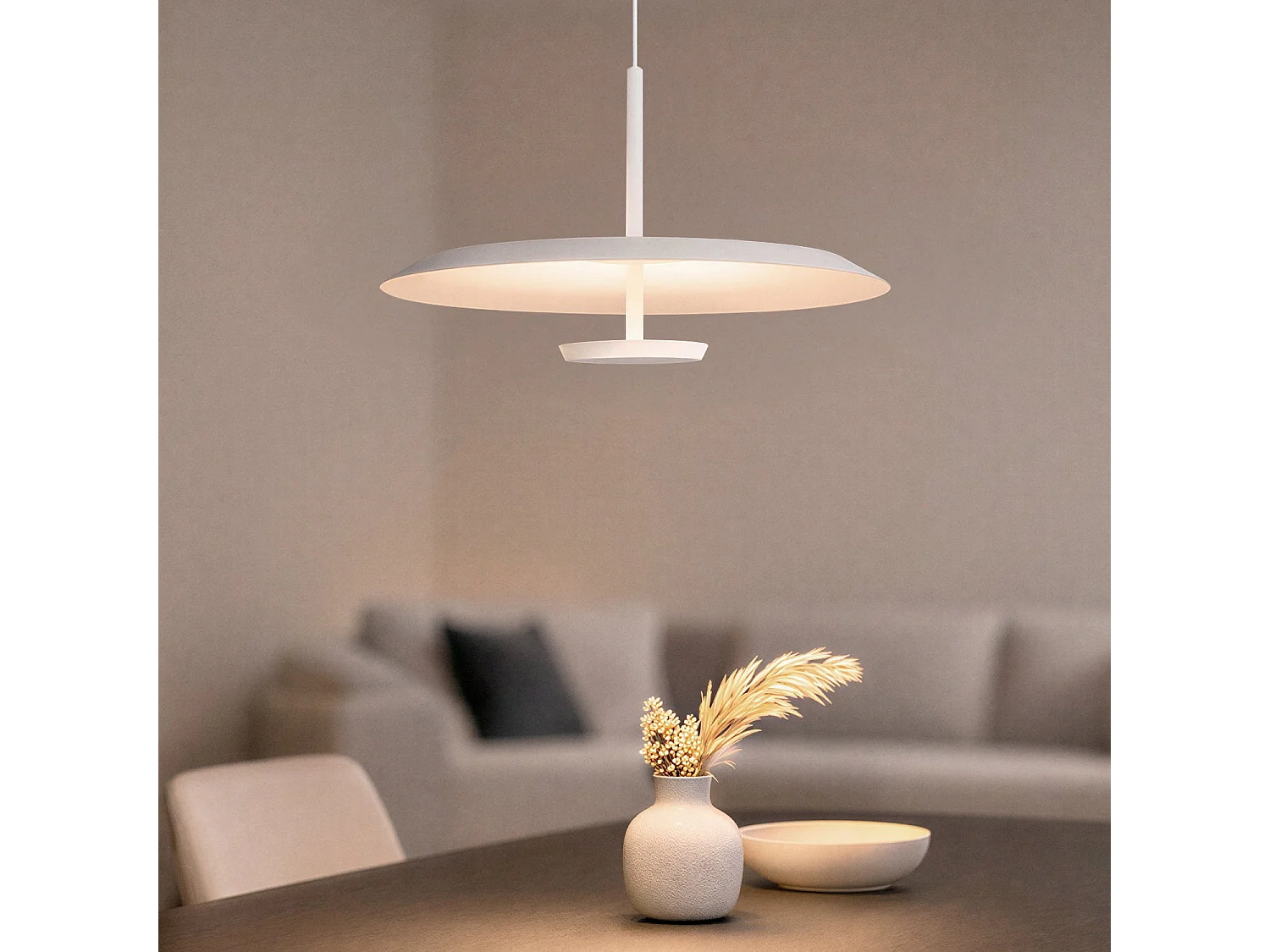 Lampada a Sospensione LED 10,5W Alluminio Ariella Bianco
