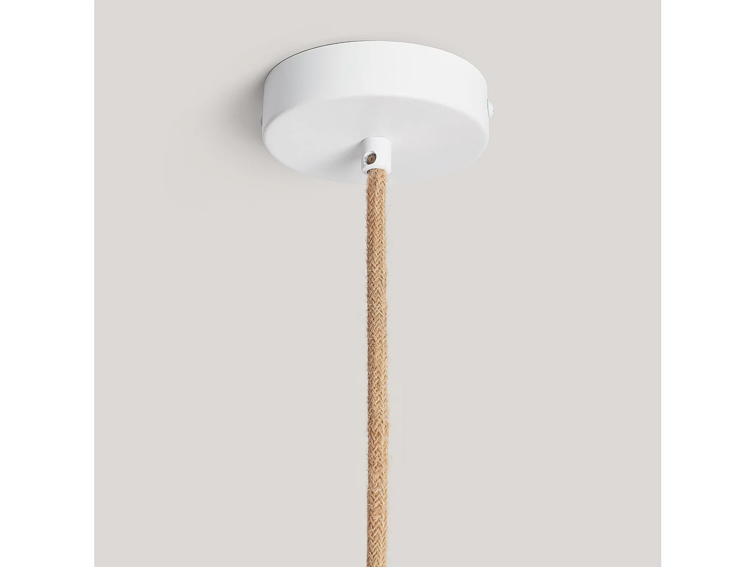 Lampada Sospensione Fibre Naturali Arya Arancione