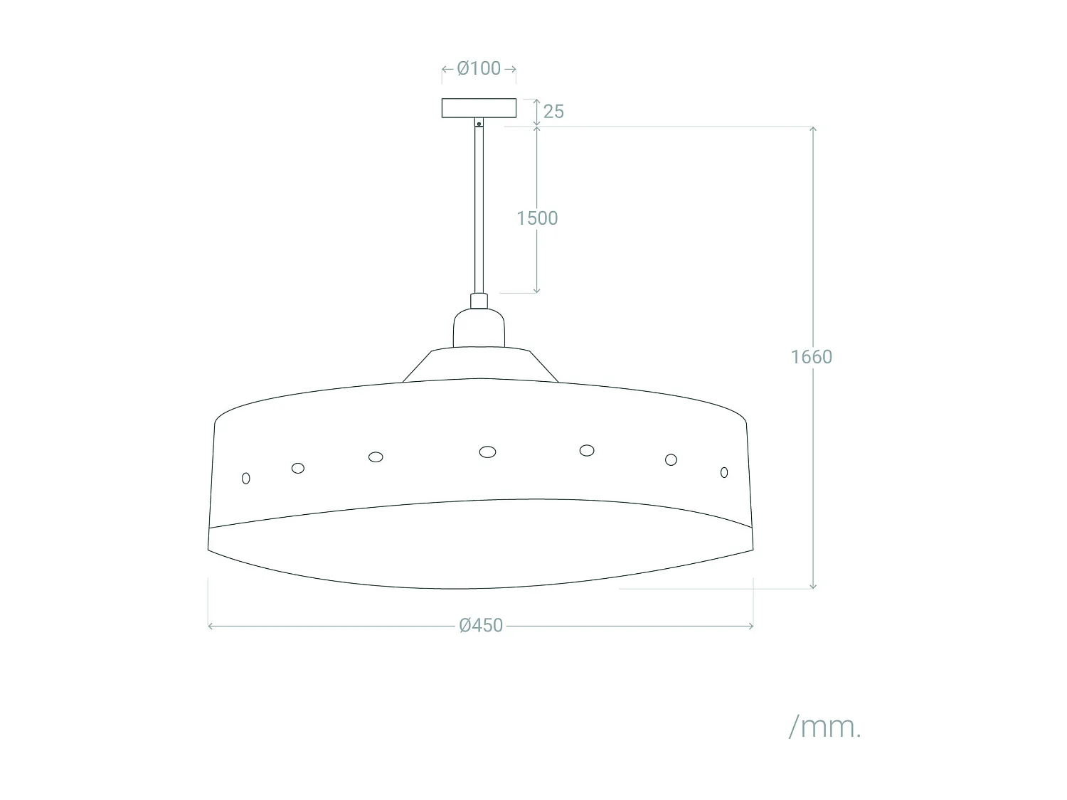 Lampada Sospensione Fibre Naturali Arya Arancione