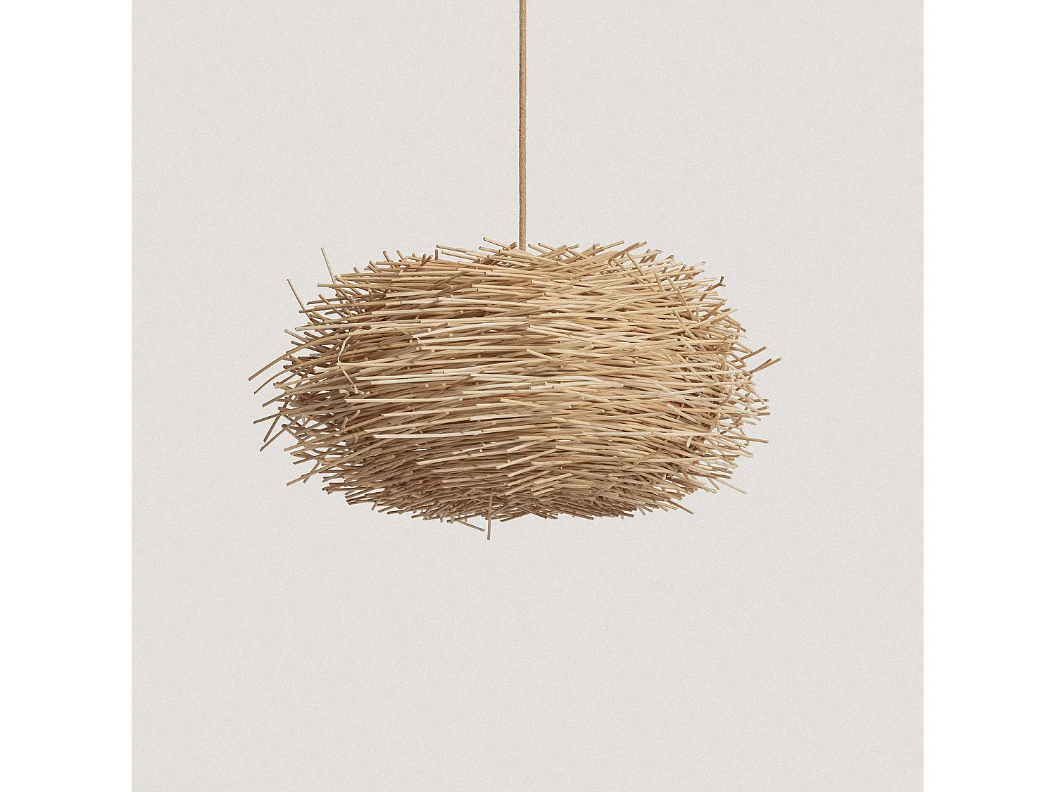 Suspension Rotin Nulko ILUZZIA M Textile naturel