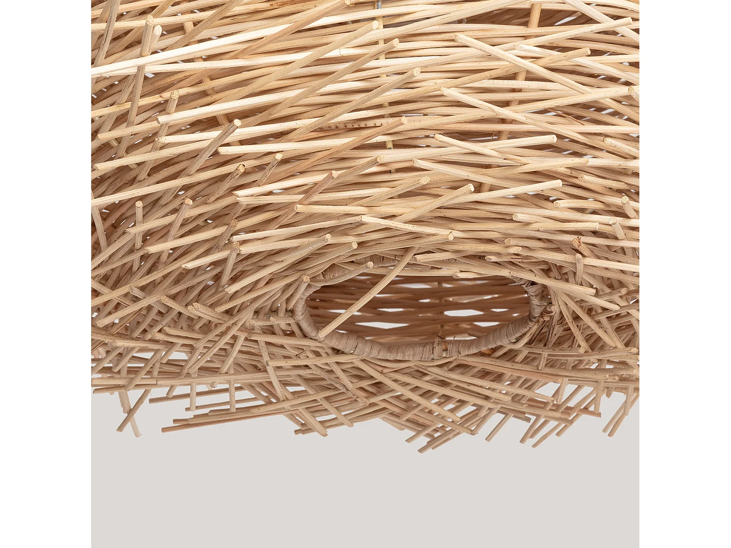 Suspension Rotin Nulko ILUZZIA M Textile naturel