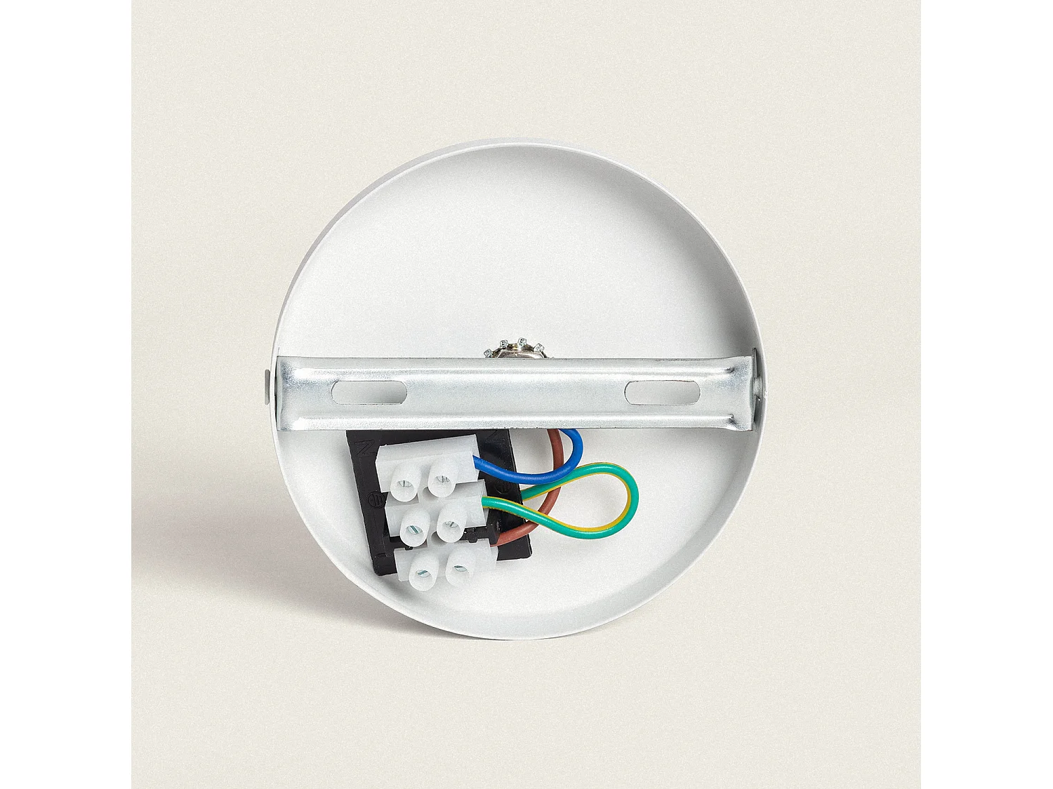 Suspension Métal et Bois Serena Blanc