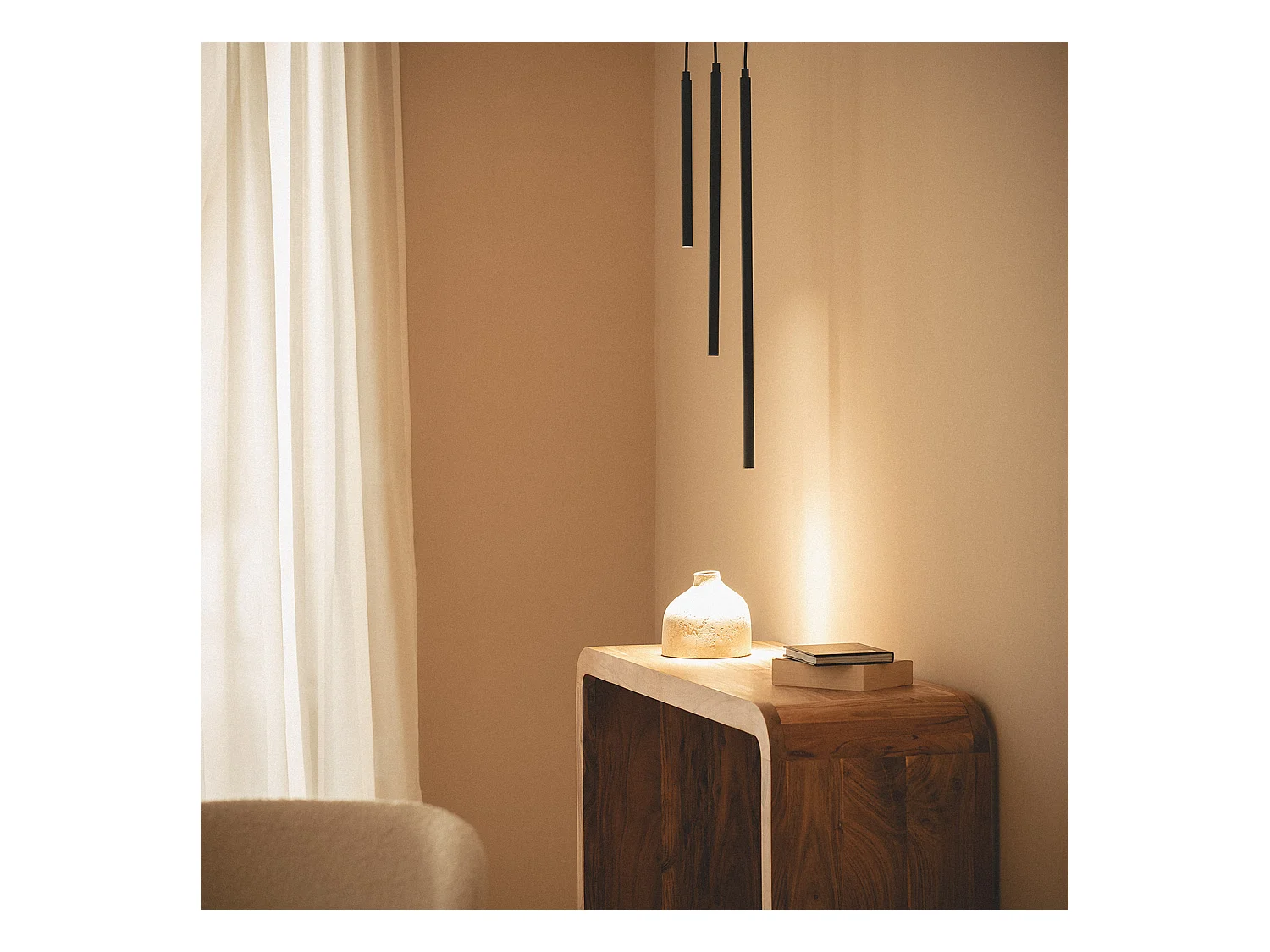 Suspension LED 3W Aluminium Evory M Doré