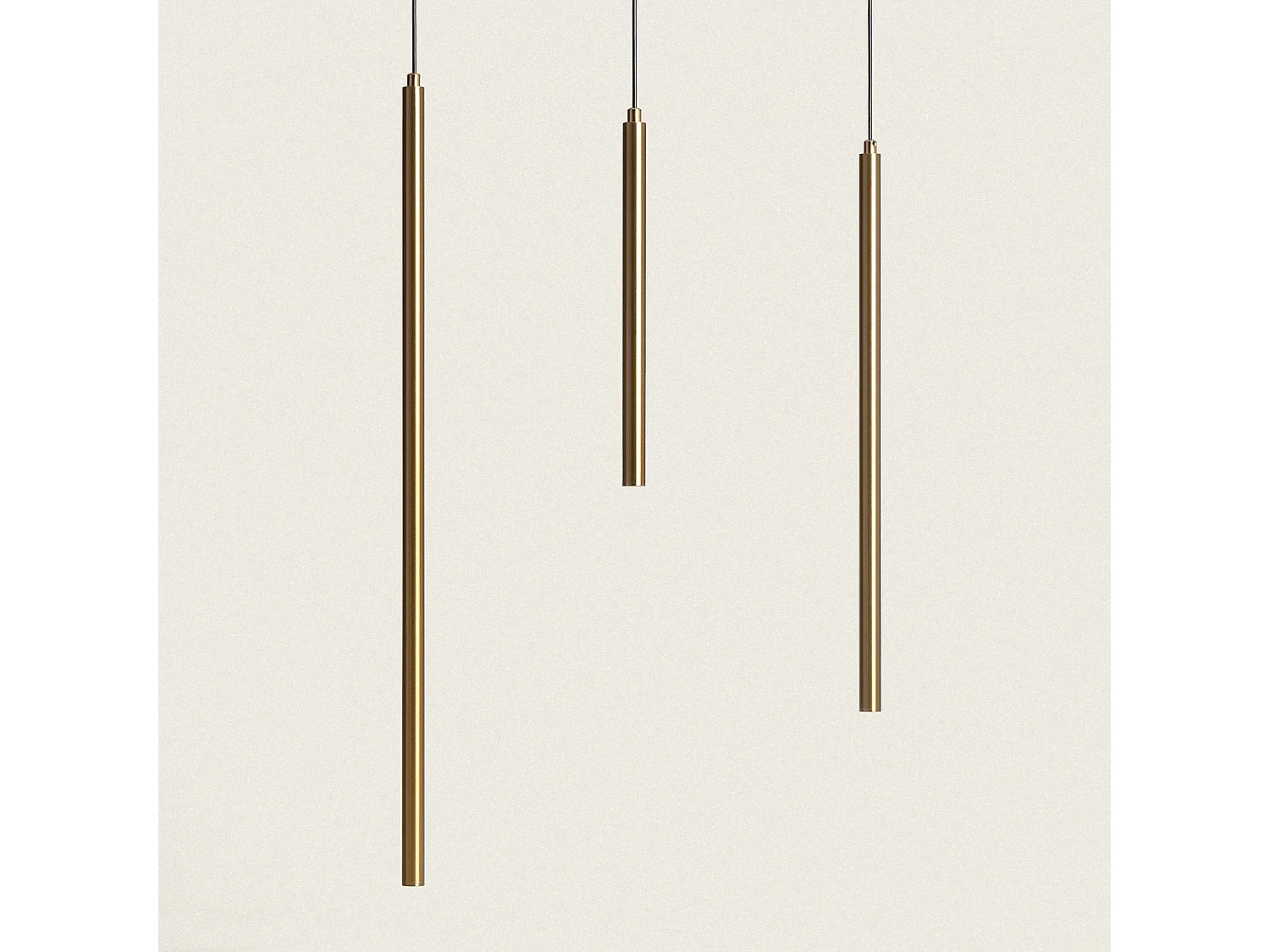 Lámpara Colgante LED 3W Aluminio Evory M Dorado