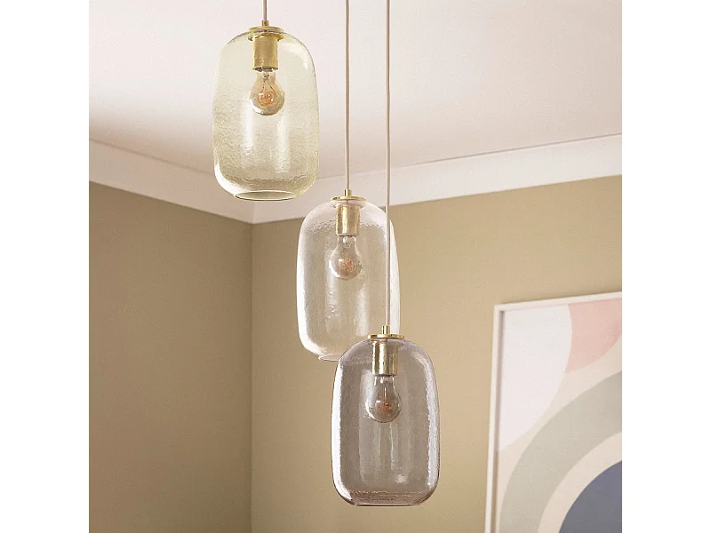 Lámpara Colgante Cristal Bonhomía Multicolor