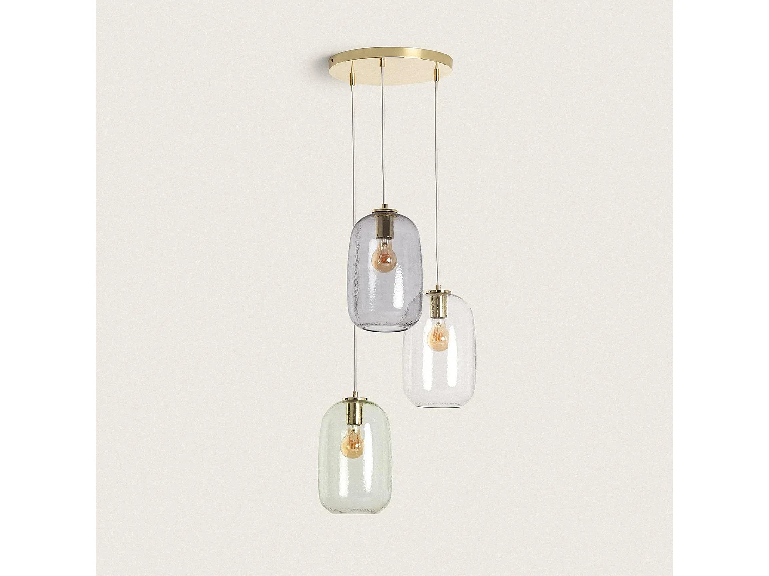 Lampada a Sospensione Vetro Bonhomía Multicolore