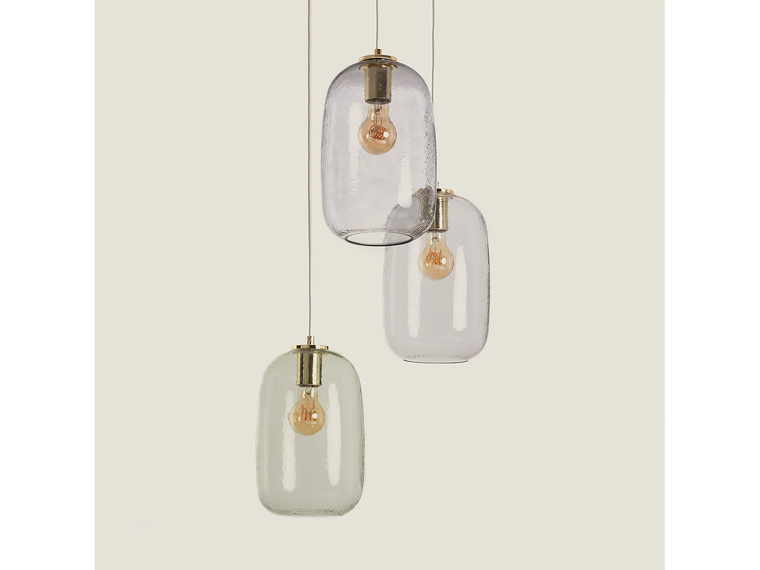 Lampada a Sospensione Vetro Bonhomía Multicolore