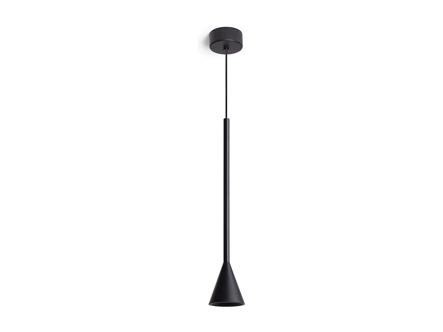 Lámpara Colgante LED 6W Aluminio Piaski Negro