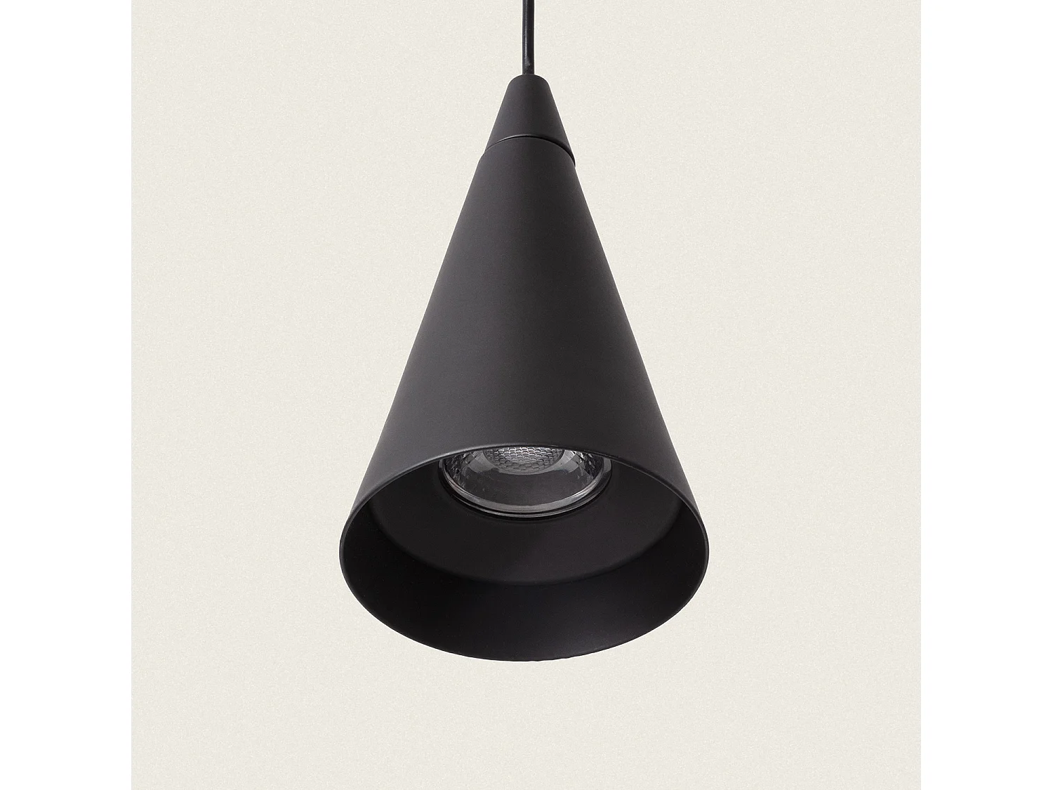 Suspension LED 13W Métal Tadim Noir mat