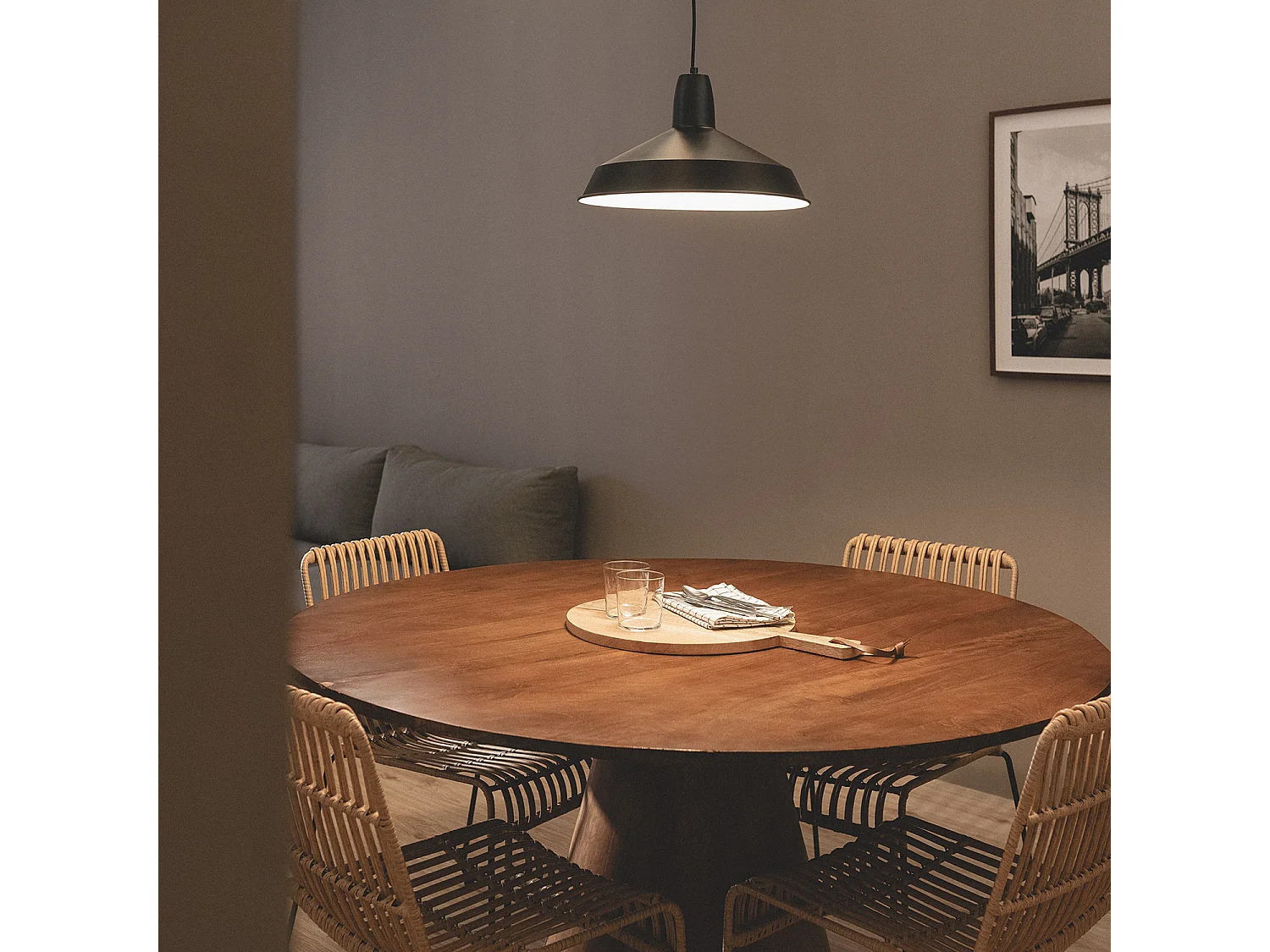 Suspension Métal Meistter Noir