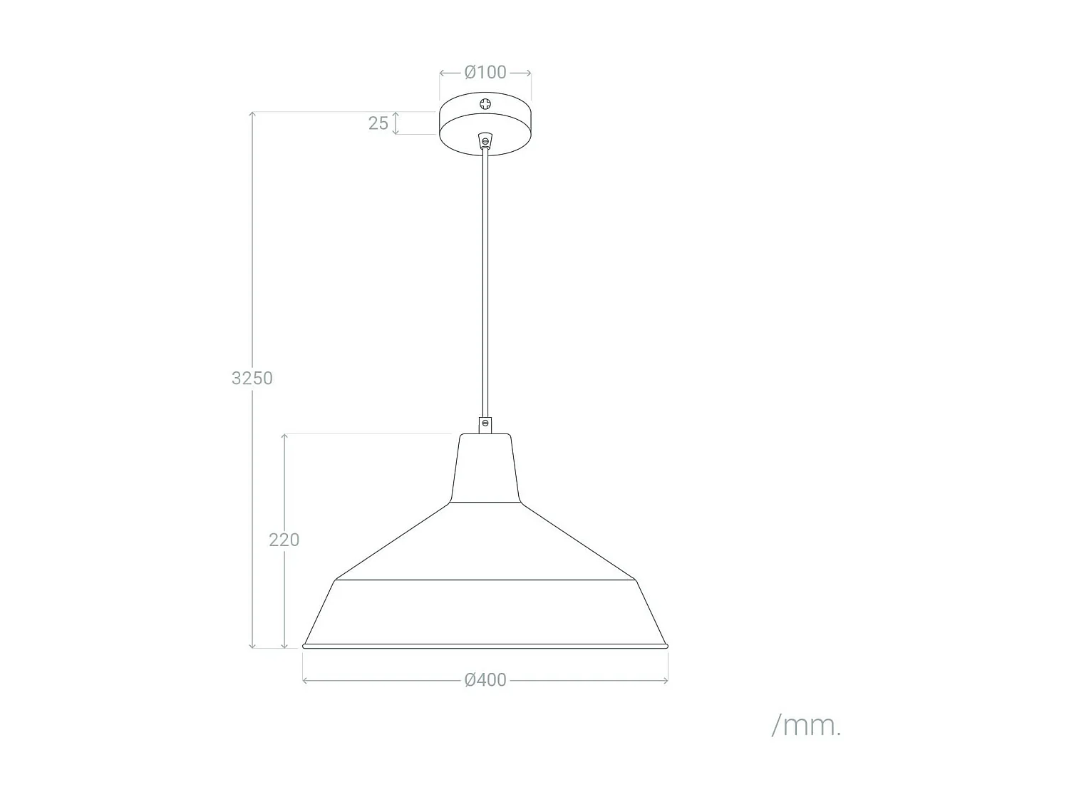 Lampada a Sospensione Metallo Meistter Nero