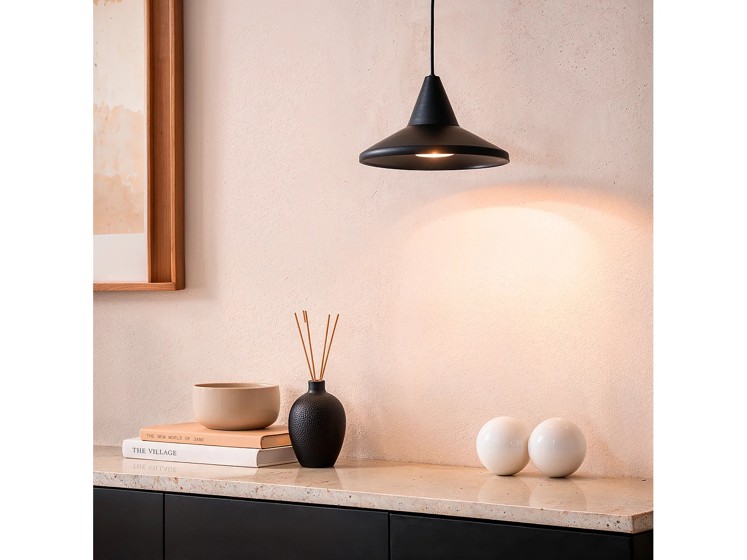 Suspension LED Aluminium Edsel 6W Blanc