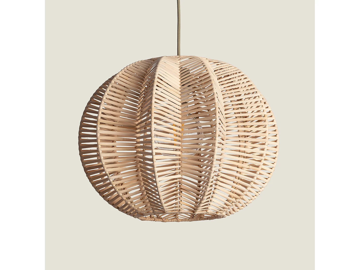 Lampada a Sospensione Rattan Tobonga Naturale